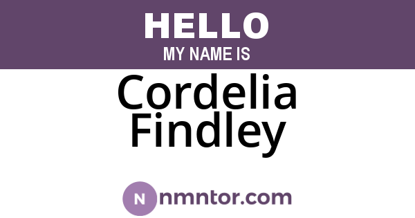 Cordelia Findley