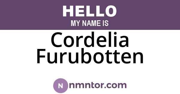 Cordelia Furubotten