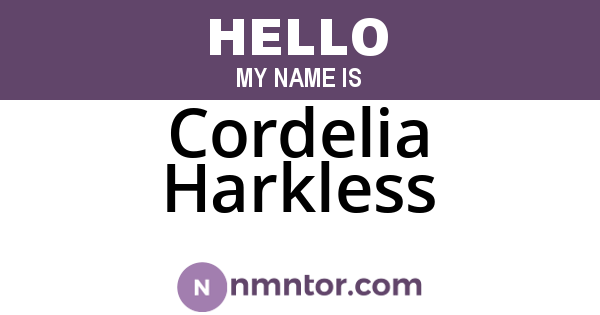Cordelia Harkless