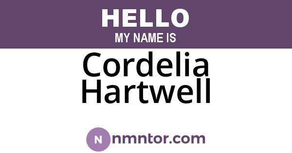 Cordelia Hartwell