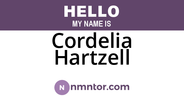 Cordelia Hartzell