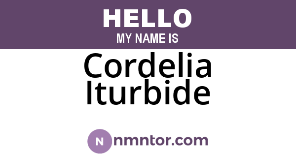 Cordelia Iturbide