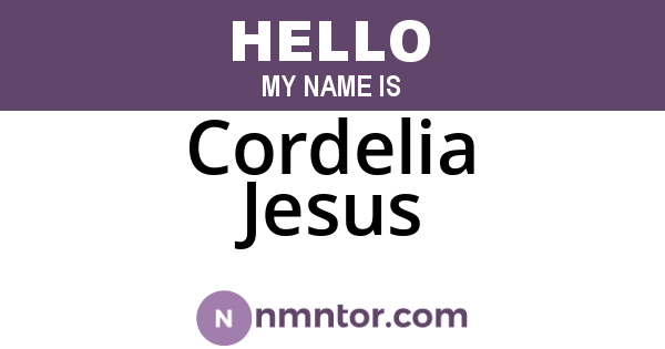 Cordelia Jesus