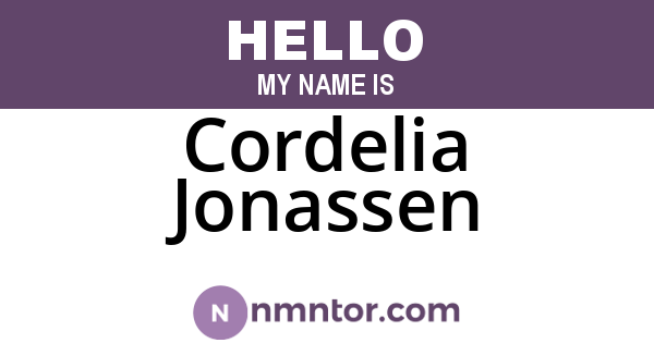 Cordelia Jonassen