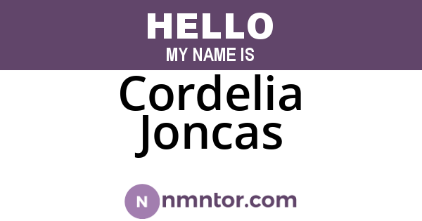 Cordelia Joncas