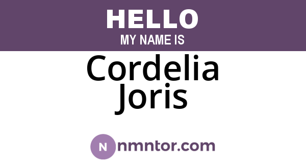 Cordelia Joris