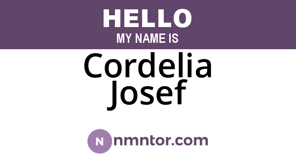 Cordelia Josef
