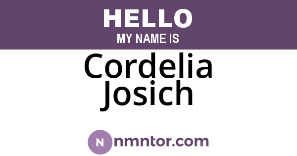 Cordelia Josich