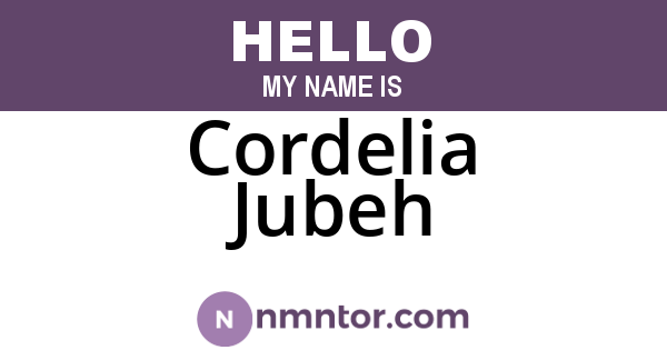Cordelia Jubeh