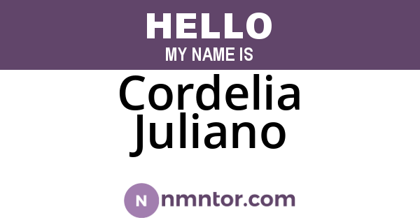Cordelia Juliano