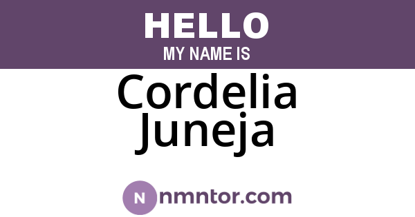 Cordelia Juneja