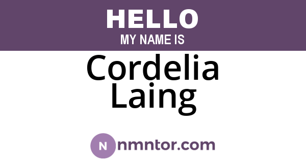 Cordelia Laing