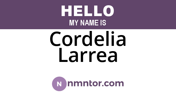 Cordelia Larrea