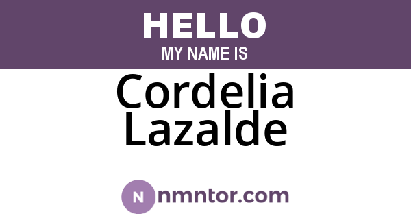 Cordelia Lazalde