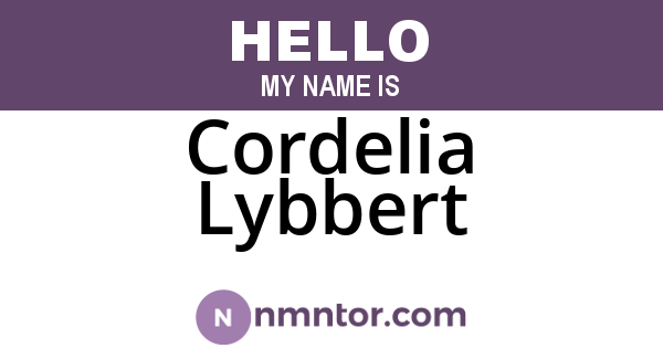 Cordelia Lybbert