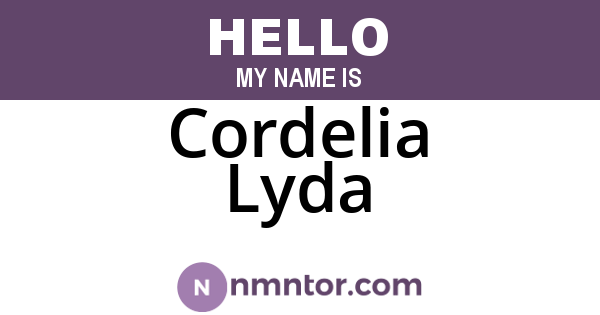 Cordelia Lyda
