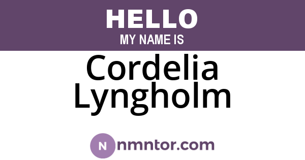Cordelia Lyngholm