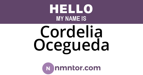 Cordelia Ocegueda