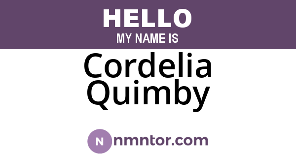 Cordelia Quimby