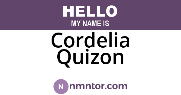 Cordelia Quizon