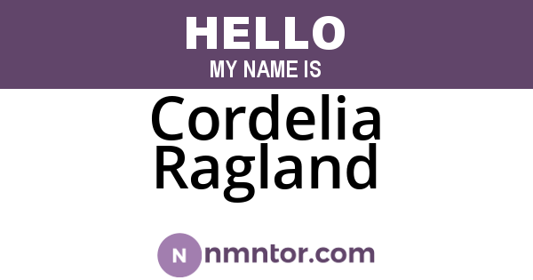 Cordelia Ragland