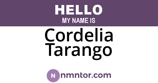 Cordelia Tarango