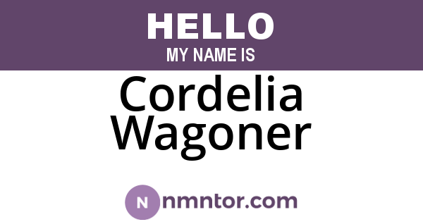 Cordelia Wagoner