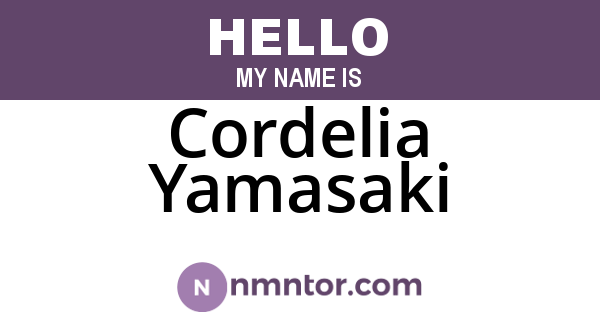 Cordelia Yamasaki