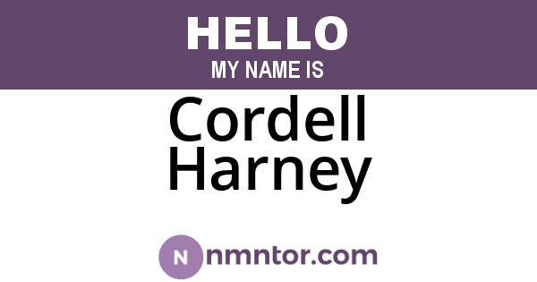 Cordell Harney