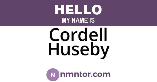 Cordell Huseby