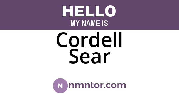 Cordell Sear