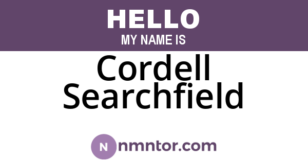 Cordell Searchfield