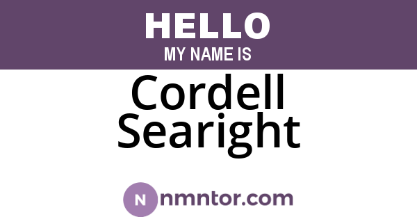 Cordell Searight