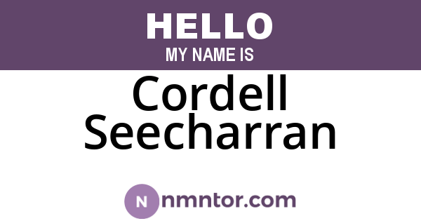 Cordell Seecharran
