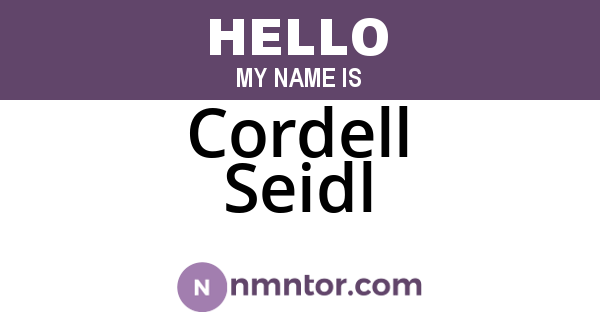 Cordell Seidl