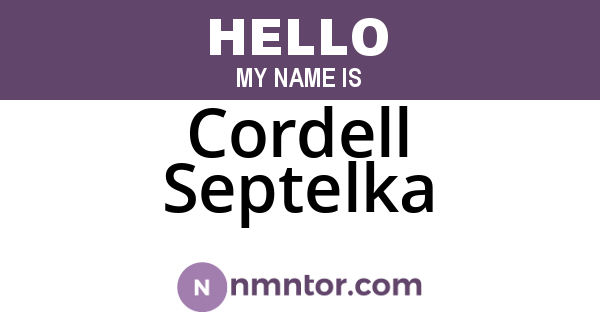 Cordell Septelka