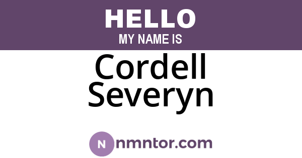 Cordell Severyn
