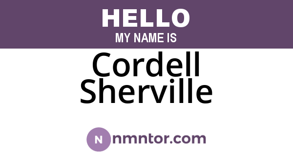 Cordell Sherville