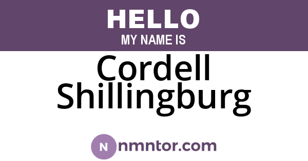 Cordell Shillingburg