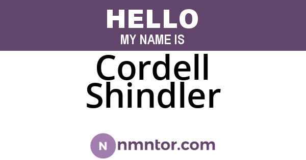Cordell Shindler