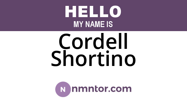 Cordell Shortino