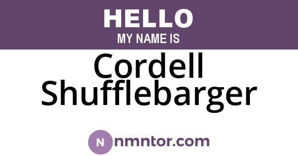 Cordell Shufflebarger