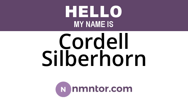 Cordell Silberhorn