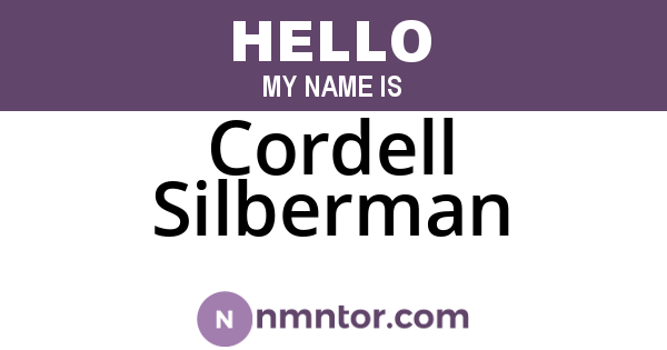 Cordell Silberman