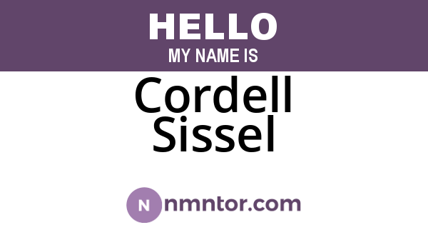 Cordell Sissel