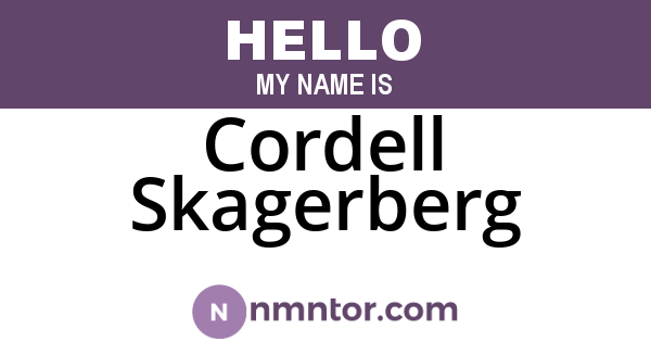 Cordell Skagerberg