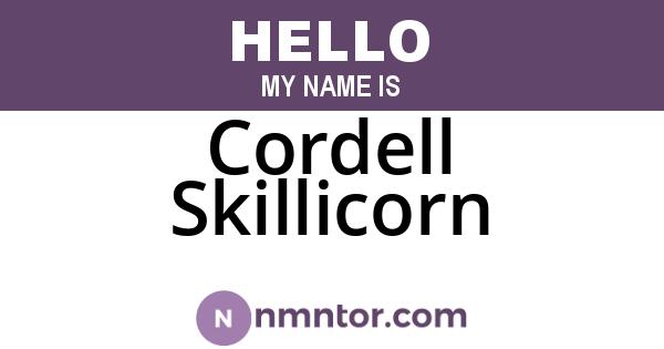 Cordell Skillicorn