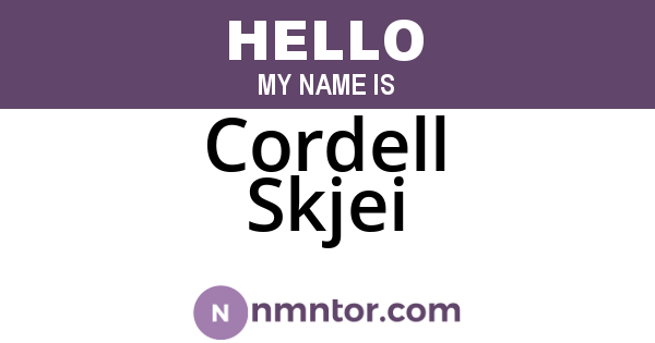Cordell Skjei