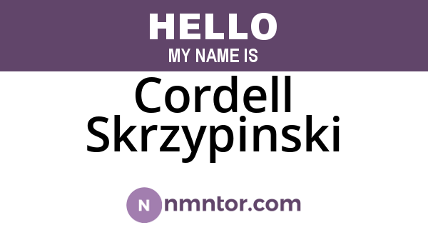 Cordell Skrzypinski