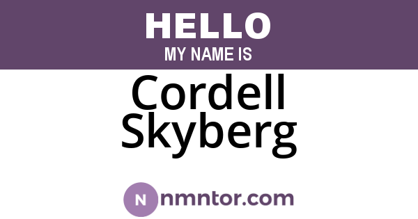 Cordell Skyberg